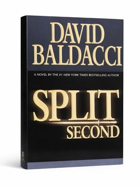 David Baldacci SPLIT SECOND Hardcover Book  #1 Thriller Y2K Crime Novel